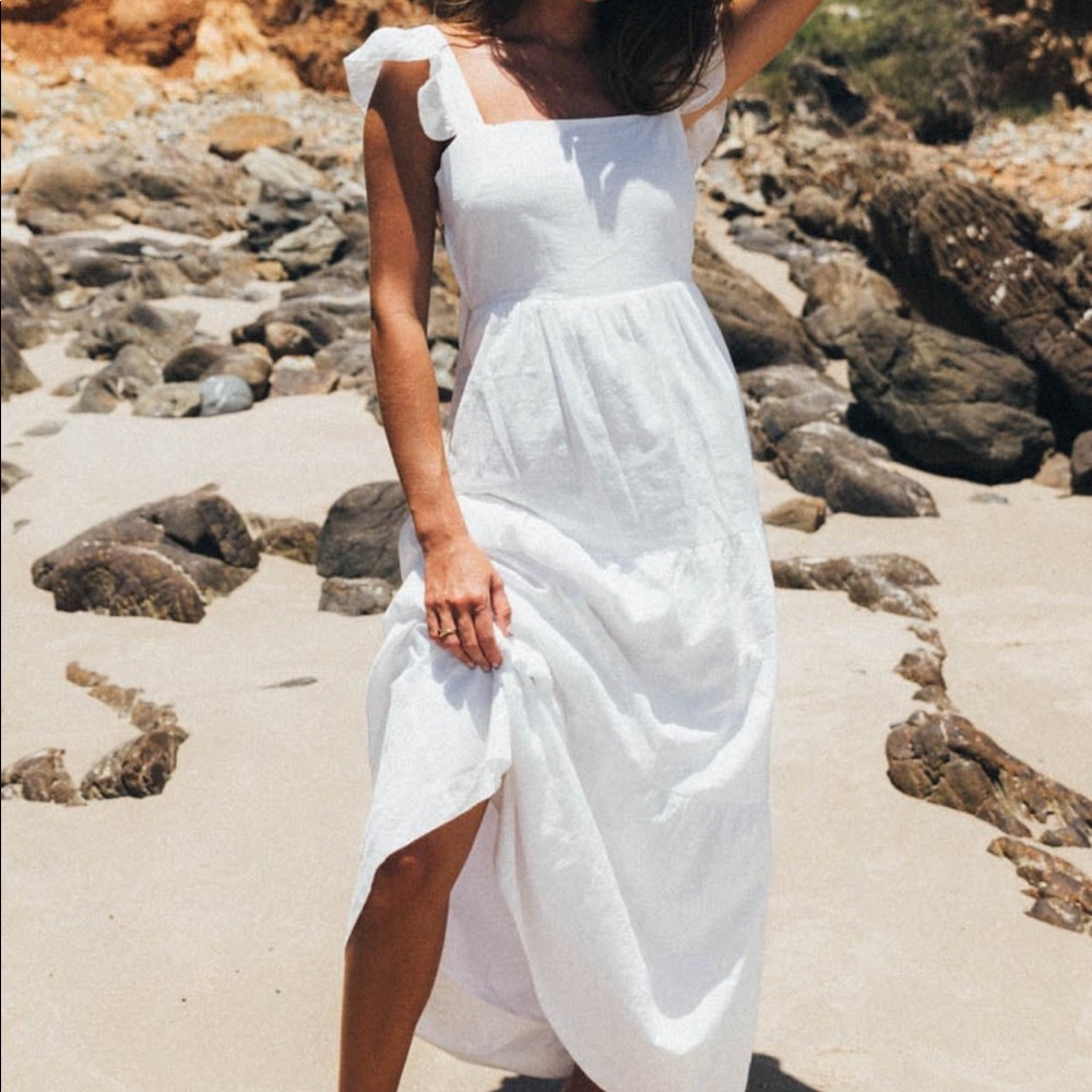 White long dress
